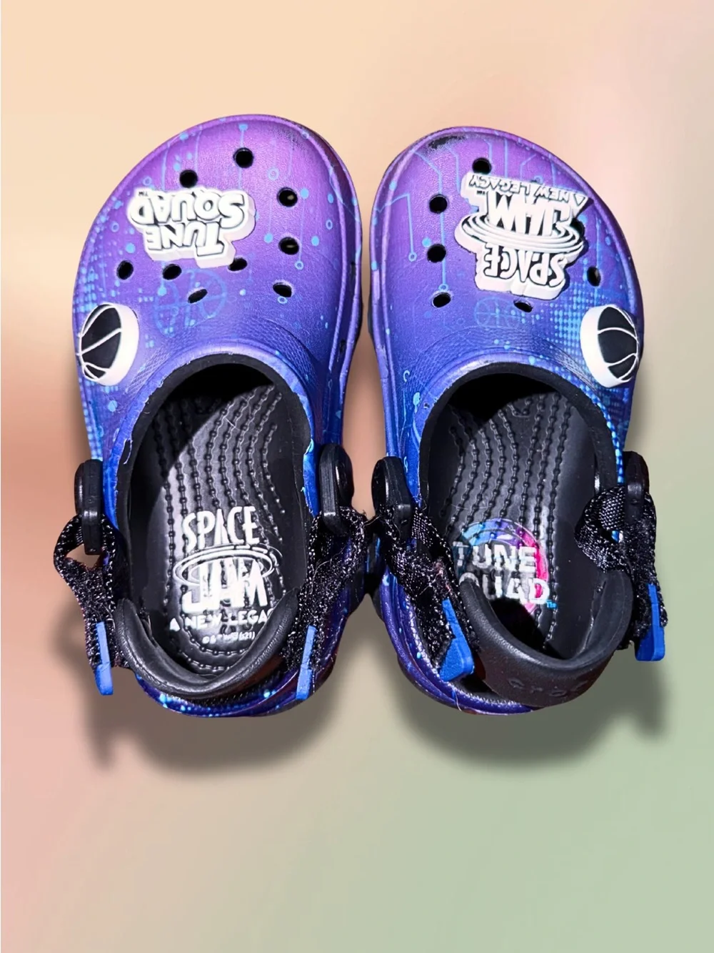 Crocs x Space Jam A New Legacy All-Terrain Clogs Kids C7 Purple Blue